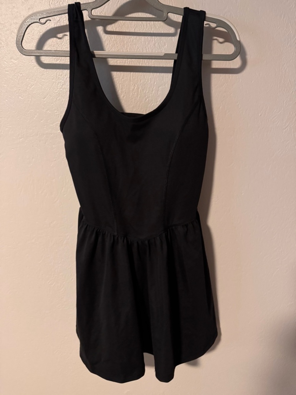 Yogalicious Black Scoop-Neck Skater Skort / Swimsuit